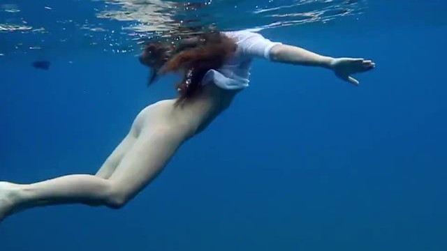 Underwater Romantic Nude Swimming